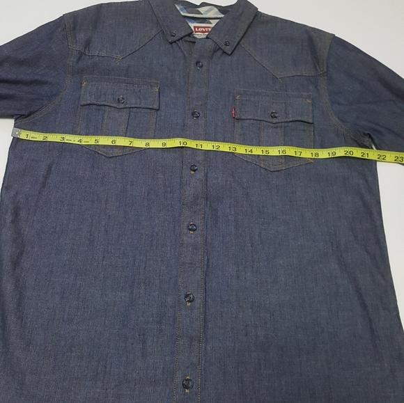 Levi's Denim Long Sleeve Shirt Men Size M - Picture 13 of 14
